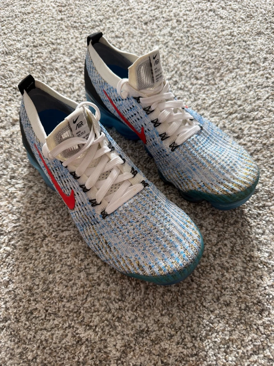 Nike Air VaporMax Flyknit 3 Photo Blue Gold for Sale  display picture 3