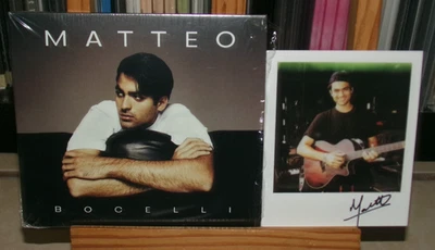 MATTEO BOCELLI MATTEO SIGNED PIC FOR YOU BETTER NOW BEAUTIFUL DISASTER I'M HERE - Image 1 of 4