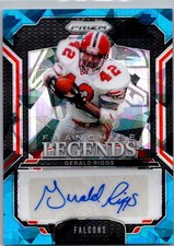 2024 Panini Prizm #FL-GRS Gerald Riggs Legends Signatures Blue Ice #/99