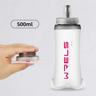 Faltbare Softflasche Sport Trinkflasche Laufen Wandern Fitness 500ml
