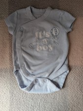 Light Blue Baby Boy Body Vest Age 0-3 Month Preloved Good Condition "It's A Boy"