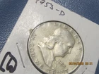 New Listing1953 d Franklin Half Dollar, Unc- 90% Silver - 0.3617 Troy Ounces, #6
