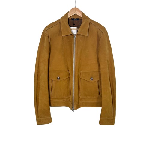 Tom Ford Buffalo Leather Suede Trucker Work Jacket Camel 50 143520448 - Picture 3 of 13