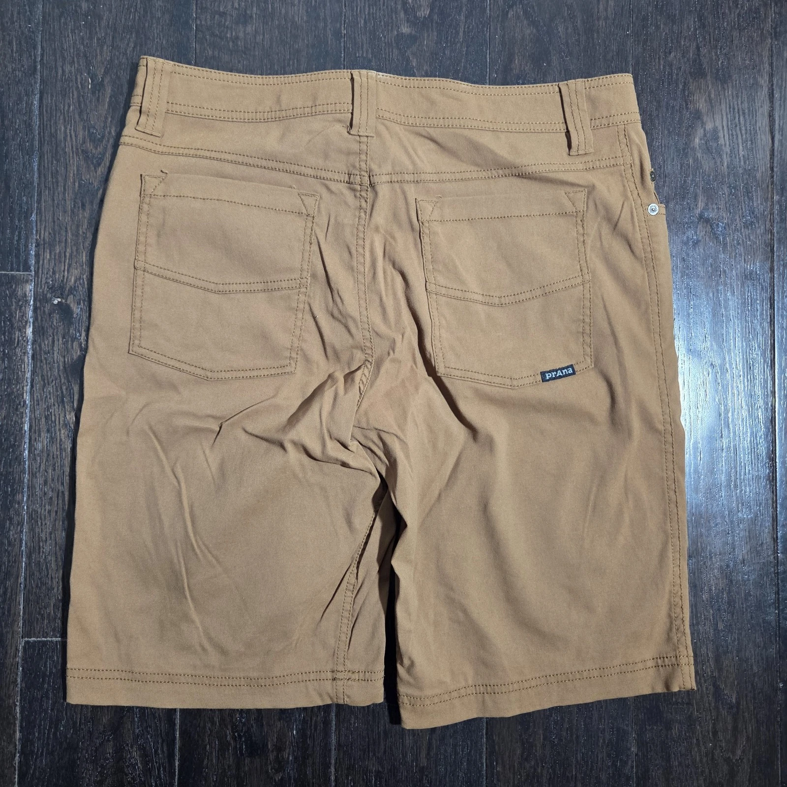 prAna Men's Biron Tan Outdoor Hiking Shorts Size 31x10