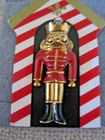 Vintage Christmas Soldier Nutcracker Metal Costume Jewelry Pin