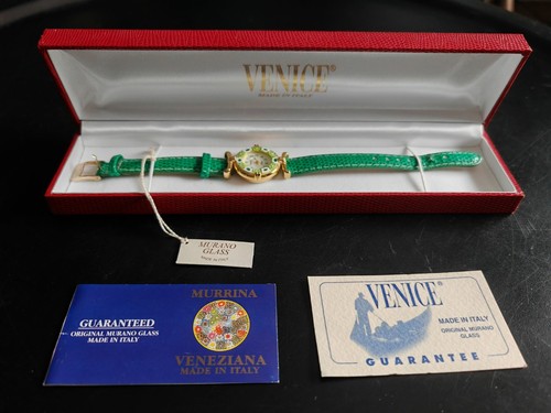 Ladies Glass Of Venice Murano Glass Millefiori Watch FREE UK POSTAGE - Picture 1 of 12