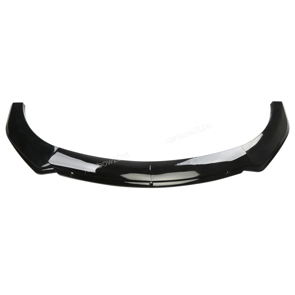 GlossBlack Front Bumper Spoiler Lip+Side Skirts 86.6"/2.2m For 2008 Pontiac GXP - Image 4 of 4