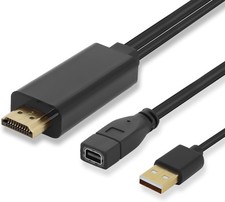 HDMI to Mini for Display Port Converter Adapter Cable 4K HDMI Male for Mini Port