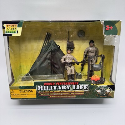 Power Team Elite World Peacekeepers Military Campsite Figure Set