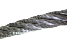 1/8" x 100ft Stainless Steel Aircraft Cable 7x19 Type 304 340lb WLL