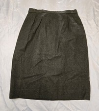 Vtg Pendleton 100 Wool Skirt Womens 6 Lined Olive Army Green Classic Midi USA