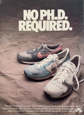 NIKE Running Shoe Ad                       NO PH.D. REQUIRED.                  1