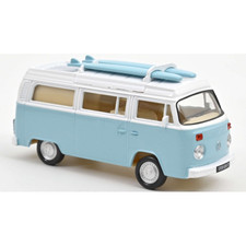 VW COMBI T2B CAMPER VAN 1973 PASTEL BLUE JET-CAR 1:43 Norev Auto Stradali -F- No