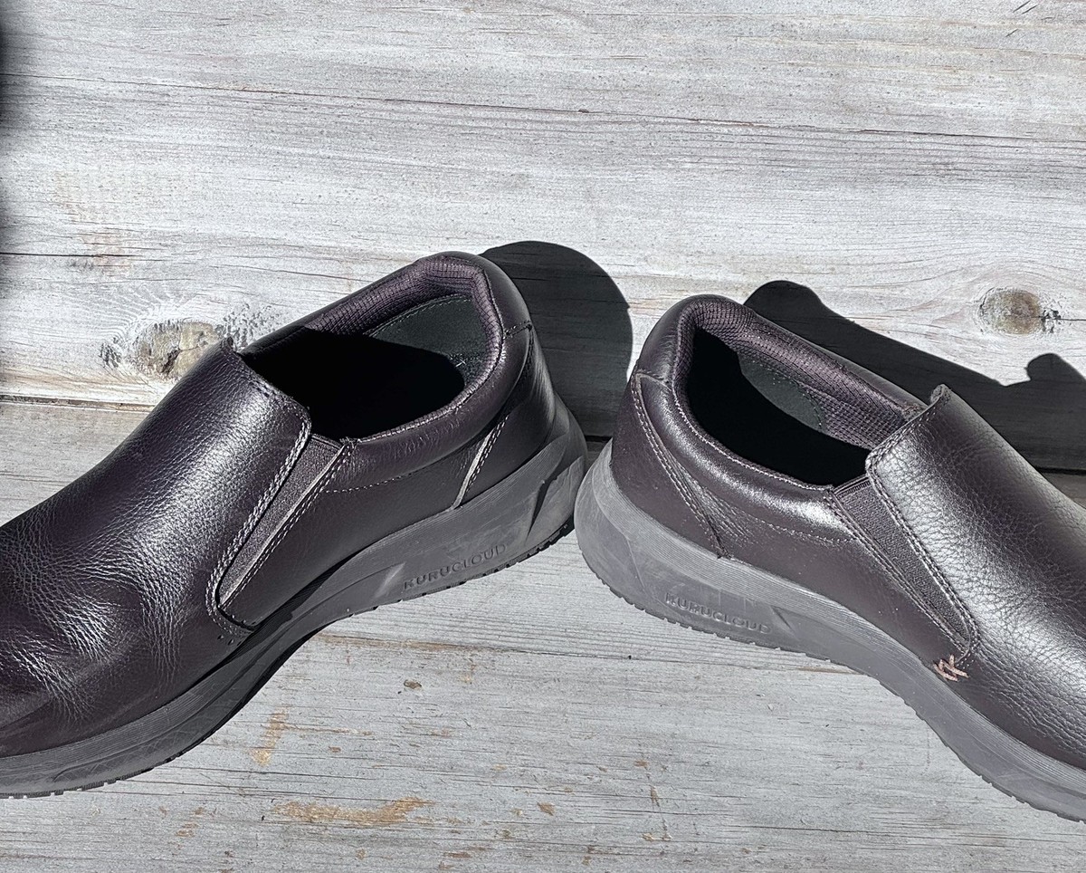 KURU KIVI 2 Mens Work Shoes Sz 12 M Java Brown Leather Anti-Slip Comfort Walking Kuru Kivi Womens Size 9D Brown Classic Walking Outdoor  main image 2