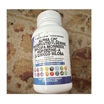Clean Nutraceuticals Cogni Defend Alpha GPC Phosphatidylserine Bacopa 60 Capsul 