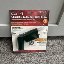 Living Solutions 2-In-1 Adjust. Ladderless String Light Tester LED &Incandescent