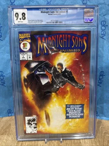 Midnight Sons Unlimited #1 (Marvel 1993) CGC 9.8 WHITE PAGES Ghost Rider Graded