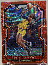 2021 Panini Prizm WNBA Tiffany Mitchell Ruby Wave Prizm #74 Indiana Fever
