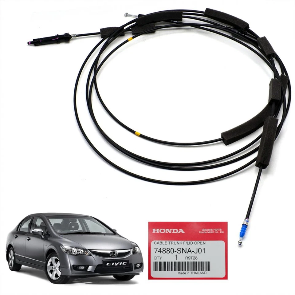 Lid Open Trunk Fuel Gas Door Release Cable For Honda Civic FD Sedan 2007 - 2011 - Изображение 4 из 4