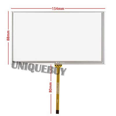 6.2 inch 155*88mm Resistive Touch Screen AT065TN14 pw065xs1 for GPS DVD 155x88mm