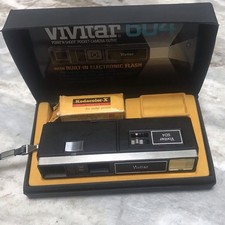 Vintage Vivitar 604 Camera With Case And Film 110 With All Paperwork And Film