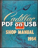 1954-1955 Cadillac Werkstatthandbuch Set Auf USB Flash Drive Reparaturservice