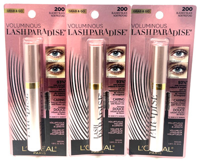 (3) Loreal Voluminous Lash Paradise Mascara Sealed 200 - Blackest Black