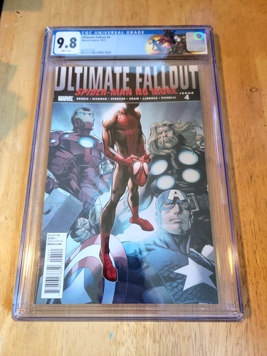 ULTIMATE FALLOUT # 4 CGC 9.8 WP 2011 1st App of New Spider-Man Miles Morales