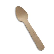 Vaisselle jetable bio -Cuillère à Cafe bois - 100 pcs