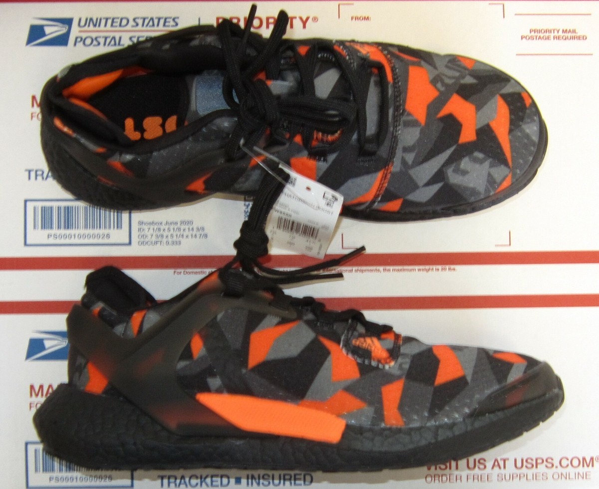 Adidas Alphatorsion Boost Men Shoes, Black/Signal Orange/Grey Six