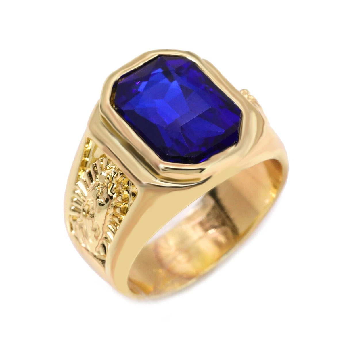 Anillo de oro azul hot sale