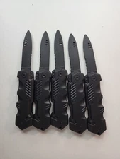 Spring Loaded Knife Training Set Of 5. For Combat Training Or Toy