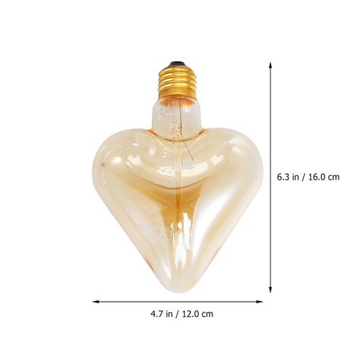2pcs Light Bulb Hearts Light Bulbs LED Vintage Light Bulb Vintage Bulb - Picture 7 of 11