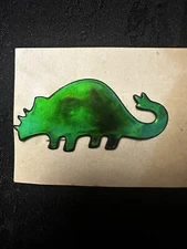 Rare Vintage Mystik Oilies Oilie Oily Oilly Dinosaur Triceratops Touch Sticker
