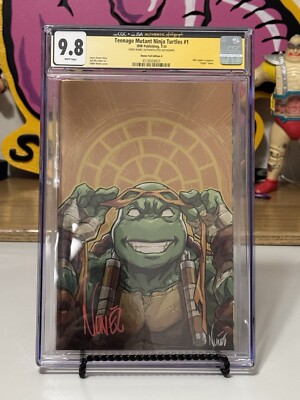 CGC 9.8 JSA Authenticated Eddie Nunez Autographed TMNT #1 IDW 7/24