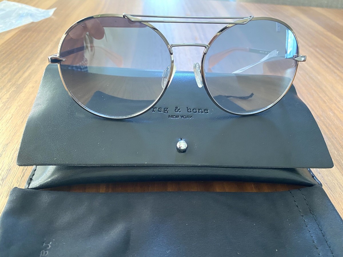 Rag and Bone Round Silver Sunglasses Rag & Bone Sunglasses in Bags & Accessories - Walmart.com main image 2