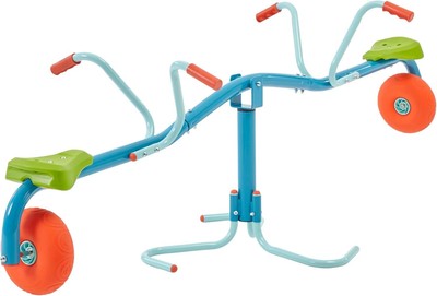 Spiro Spin Teeter Totter - Bounces and Spins 360 Degrees, Blue/Green