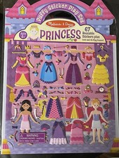 Melissa  Doug Puffy Sticker Set: Princess - 67 Reusable Stickers