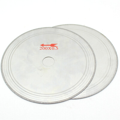 8'' inch Super Thin Diamond Lapidary Blade Arbor hole 1'' Gemstone Cutting Saws