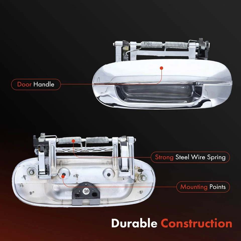 Manija de puerta exterior cromada para conductor trasero para Cadillac DeVille 2003-2005 DTS 06-08 Foto 4 de 4