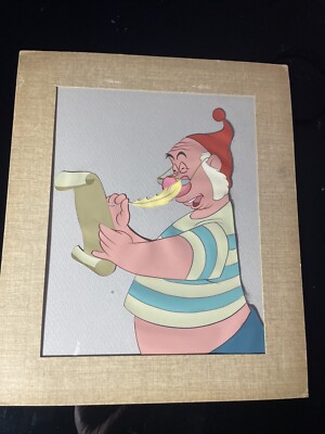 Peter Pan Animation Cels Walt Disney Production Art Vintage 1955 Cel MR. SMEE