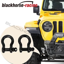 (2) 3/4" D Ring Shackle 57,000 lbs Maximum Break Strength Fits Vehicle Recovery