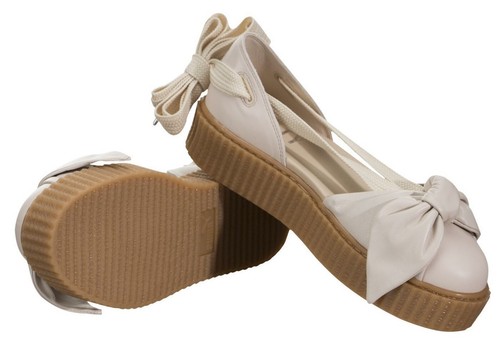 $180 FENTY PUMA by Rihanna Bow Creeper Pink Tint Oatmeal Sandal 8.5 - Picture 9 of 9