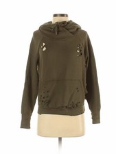 NSF Women Green Pullover Hoodie S