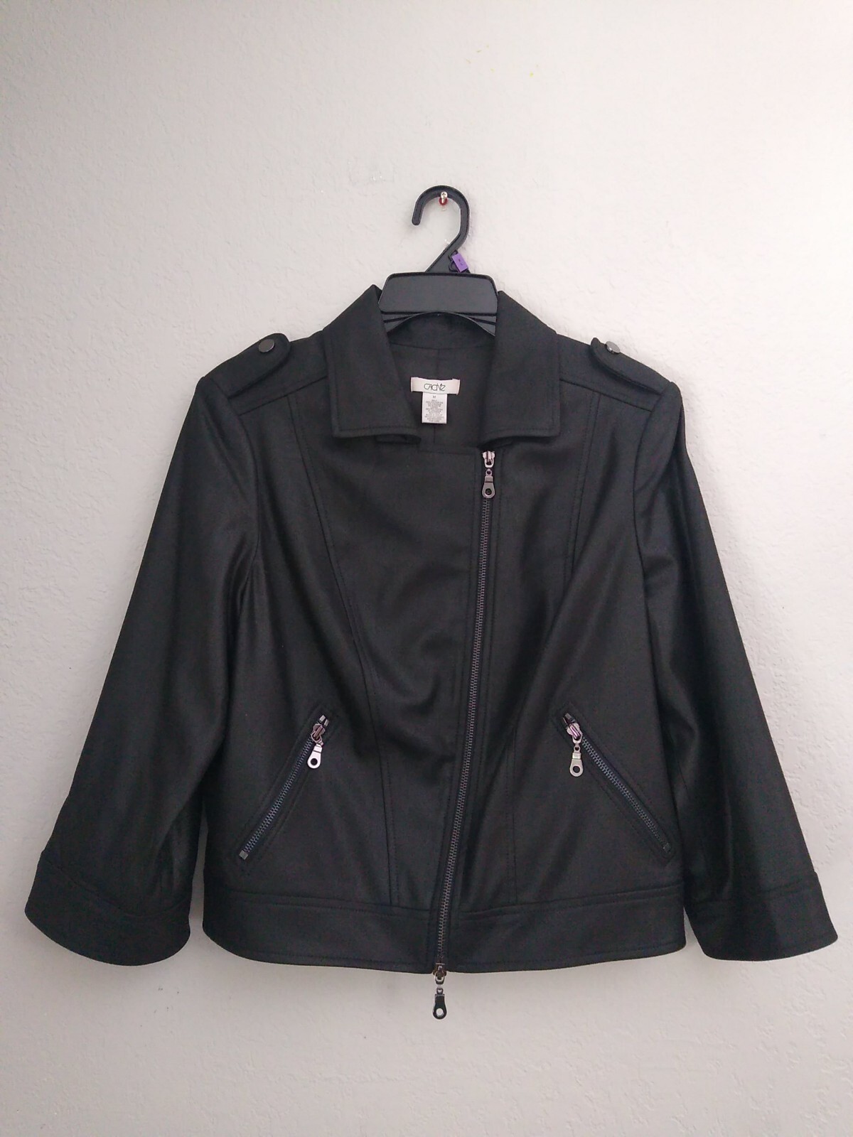 Cache Black Moto Jacket Medium.  Nice! - image 1