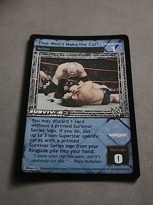 RAW DEAL Comic Images THAT WON'T MAKE THE CUT SS3 FOIL