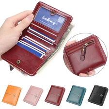 Women Small Wallet Bifold Leather Mini Purse Credit Card Holder Wallet Card Slot
