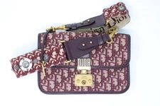 CHRISTIAN DIOR M5818CTZO DiorAddict Oblique Burgundy Women Flap Bag (FPP007159)