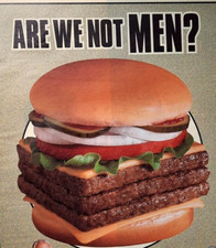 1999 Wendy’s Original Print Ad ARE WE NOT MEN? Dave Thomas