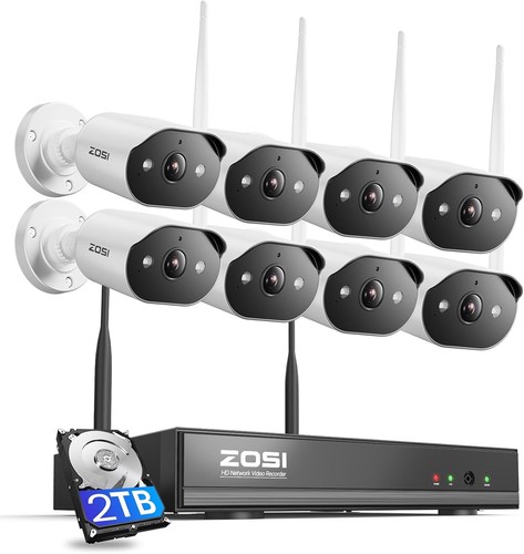 ZOSI 3MP WLAN Überwachungskamera Set Außen 8xAudio Kamera wifi 8CH NVR 2TB H265+ - Bild 10 von 10